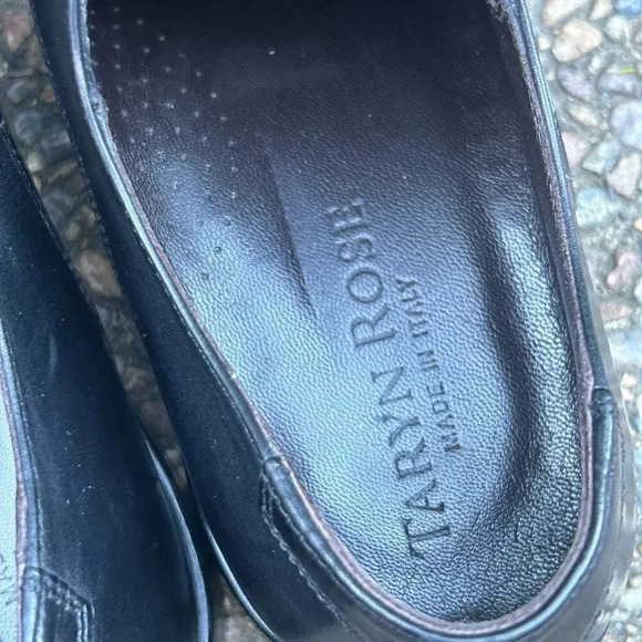 Taryn Rose Black Italian Made Lace Up Oxford Shoes Size 10 main image 6